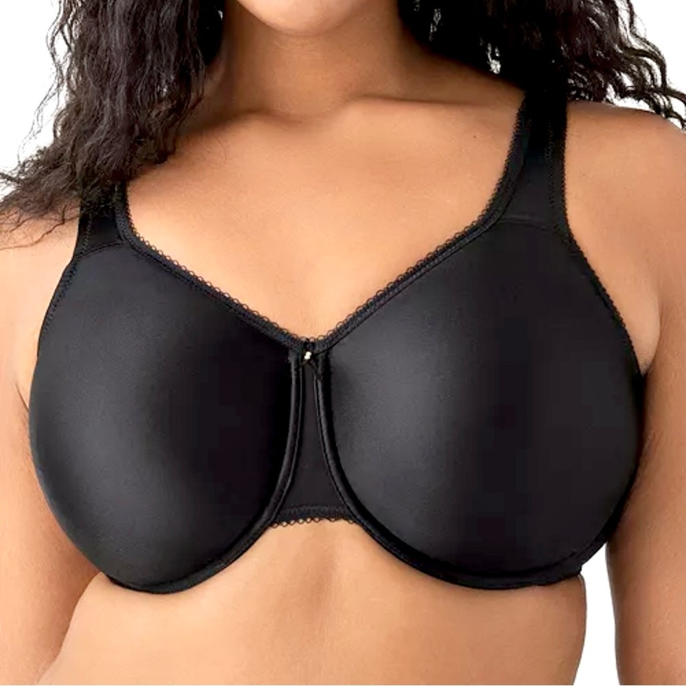 - Wacoal 44F Underwire Black Basic Beauty Bra! NEW!